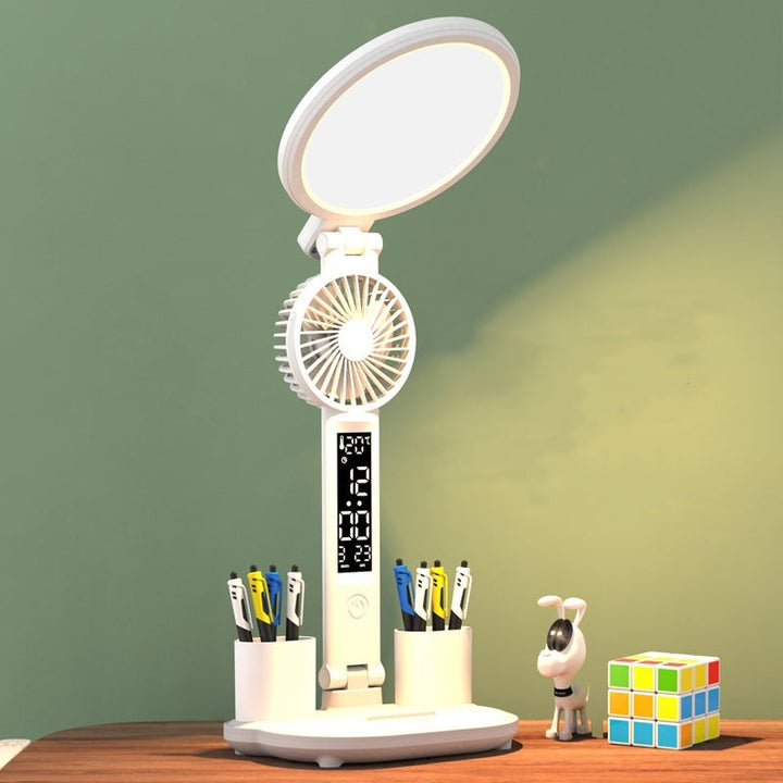 LED bordlampe med klokke og USB. | Skanto