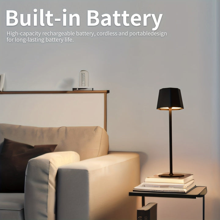 DuoGlow | Batteridrevet 2-delt sett Trådløs bordlampe Skanto