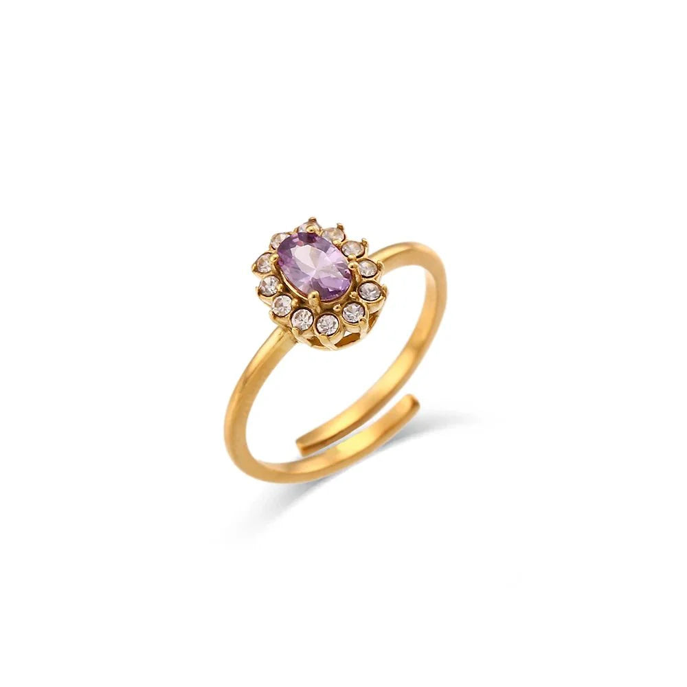 Skanto | Delikat Justerbar Oval Diamantringer