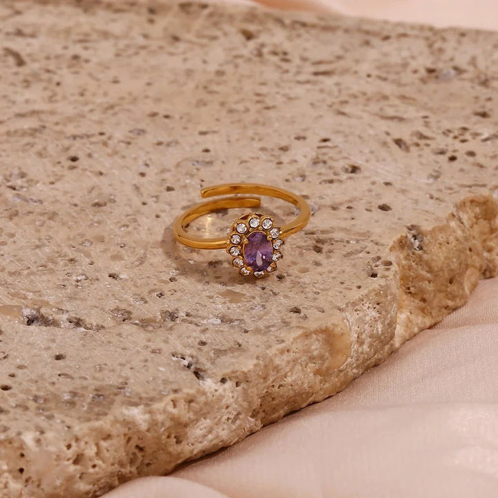 Skanto | Delikat Justerbar Oval Diamantringer