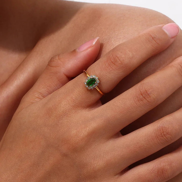 Skanto | Delikat Justerbar Oval Diamantringer