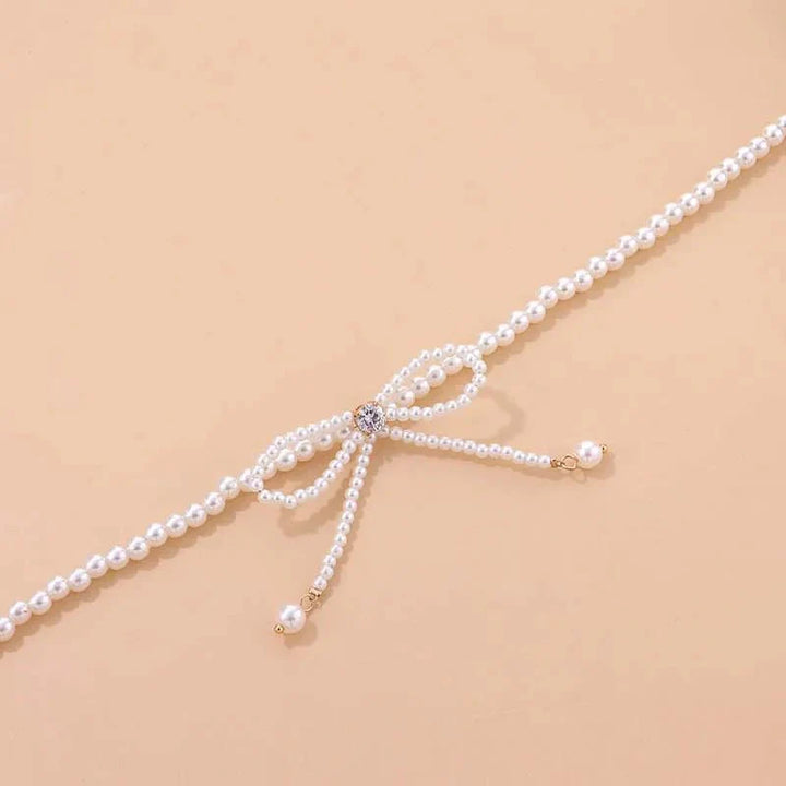 Skanto | Delikat Perle Bue Choker Halskjede