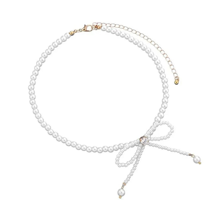Skanto | Delikat Perle Bue Choker Halskjede