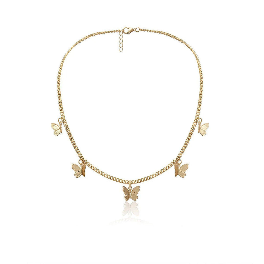 Skanto | Delikat Sommerfugl Choker Halskjede