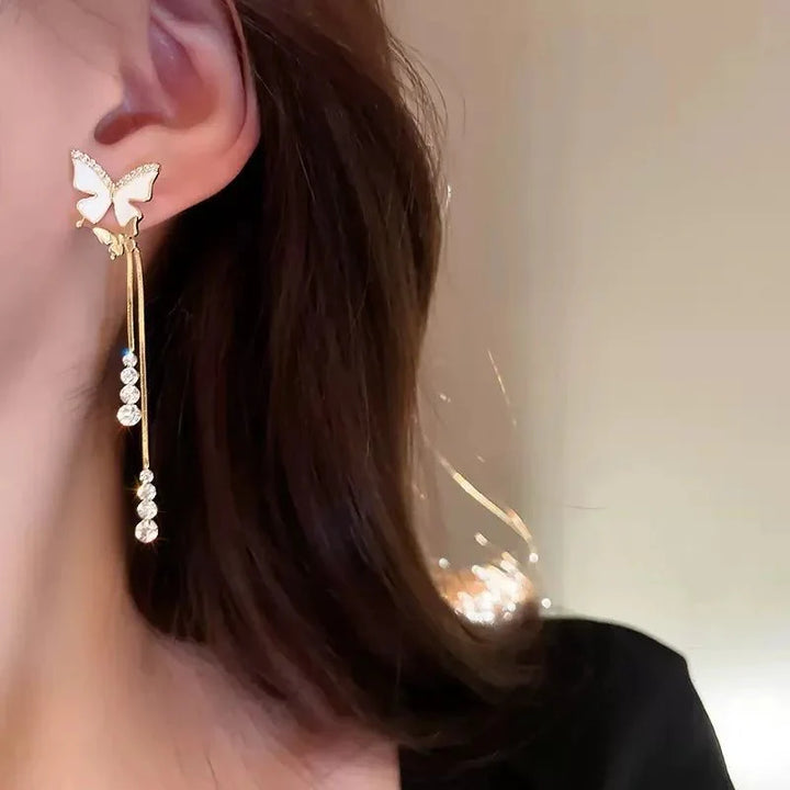 Skanto | Delikat Sommerfugl Dangle Øredobber