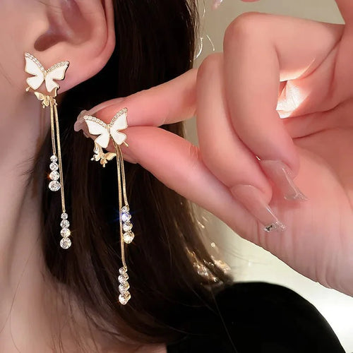 Skanto | Delikat Sommerfugl Dangle Øredobber