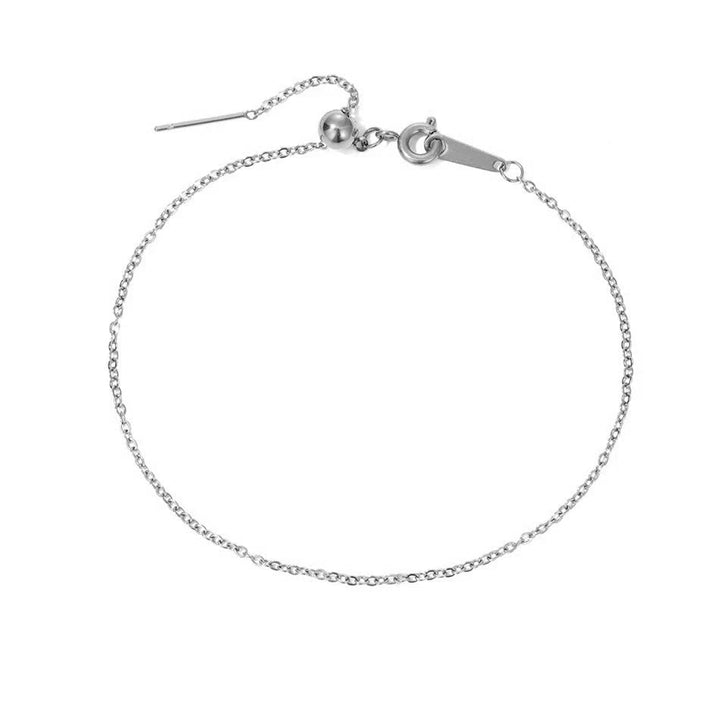Skanto | Delikat Kjede Diamant Initial Armbånd