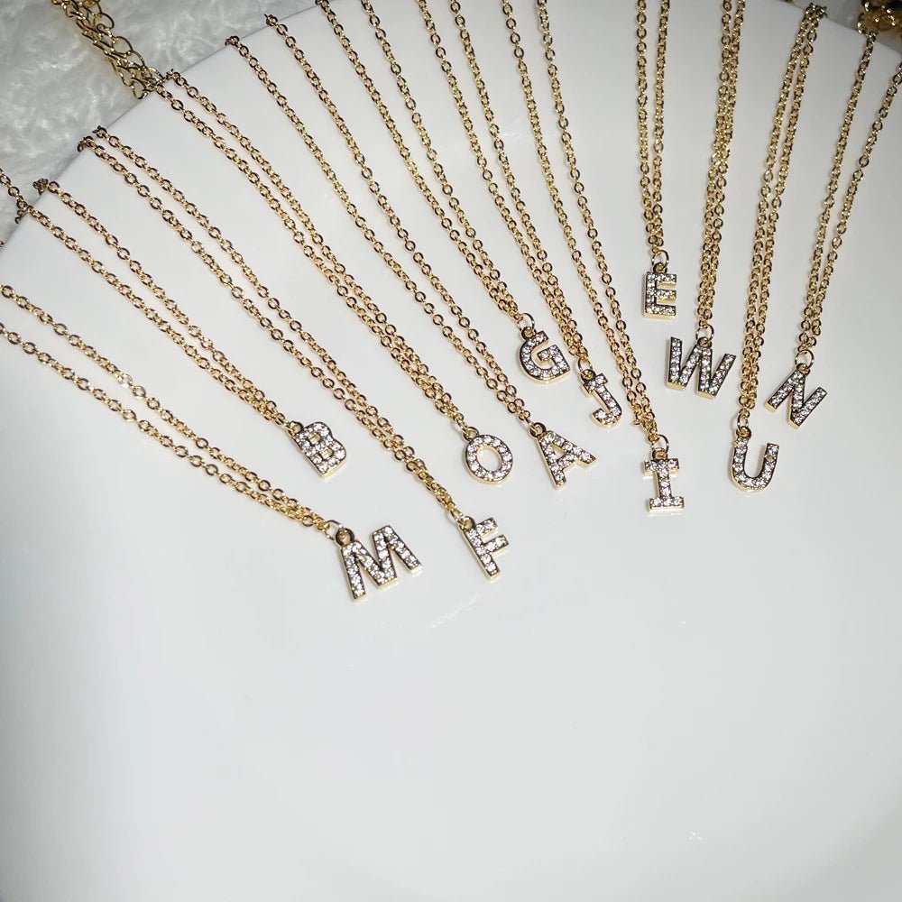Skanto | Delikat Kjede Diamant Initial Armbånd