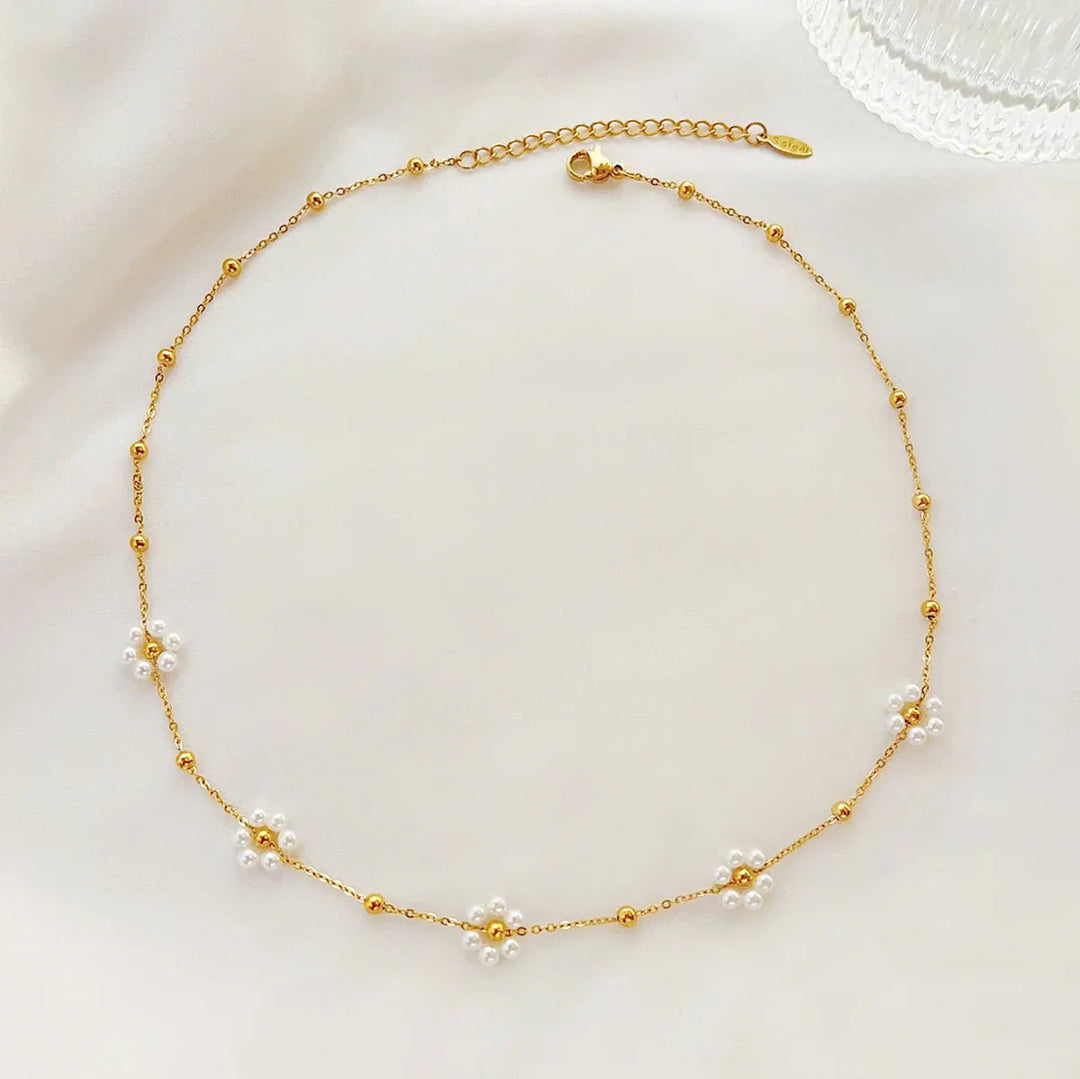 Skanto | Delikat Daisy Halskjede & Armbånd