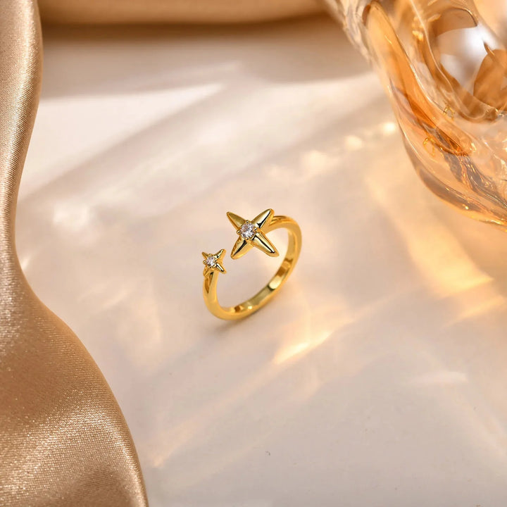 Skanto | Delikat Diamant Justerbar Ring Stable