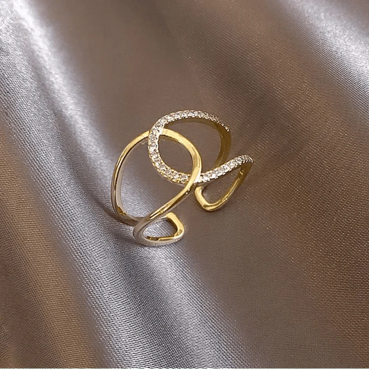 Skanto | Delikat Diamond Dobbelt Wrap Justerbar Ring
