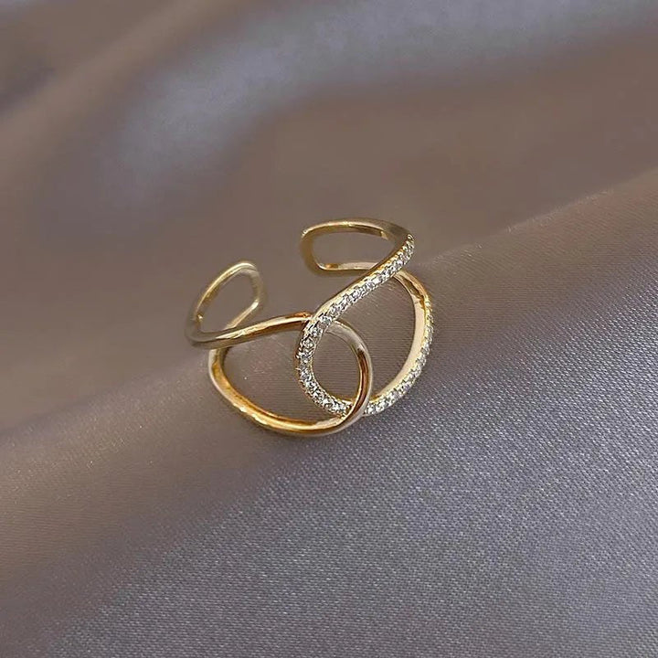 Skanto | Delikat Diamond Dobbelt Wrap Justerbar Ring