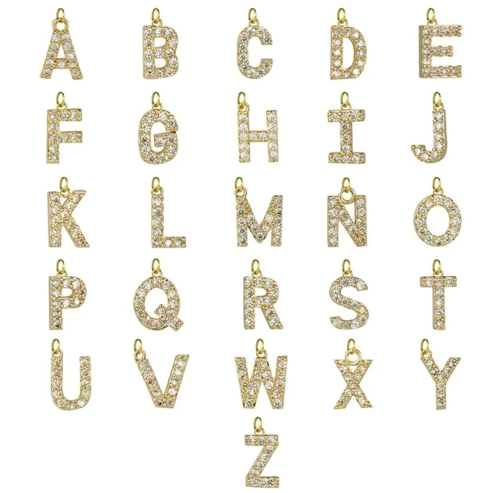 Skanto | Delikat Diamant Bokstav Initial Lariat Halskjede
