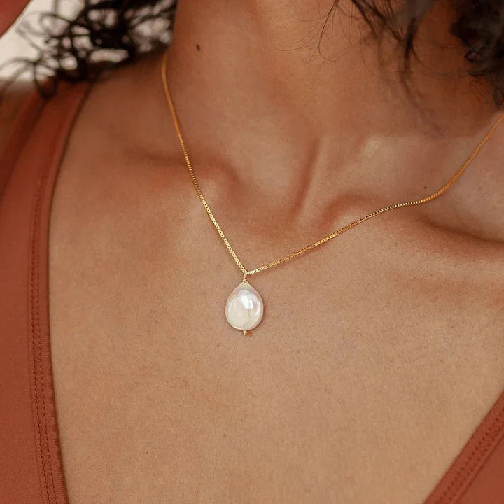 Skanto | Delikat Flat Perle Halskjede
