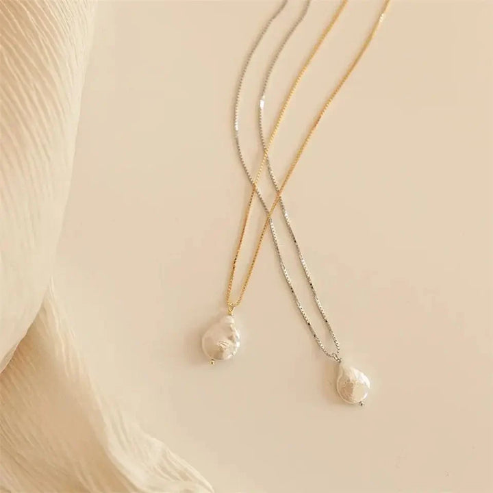 Skanto | Delikat Flat Perle Halskjede