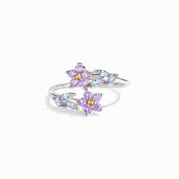Skanto | Delikat Forglemm-meg-ikke Blomster Ring
