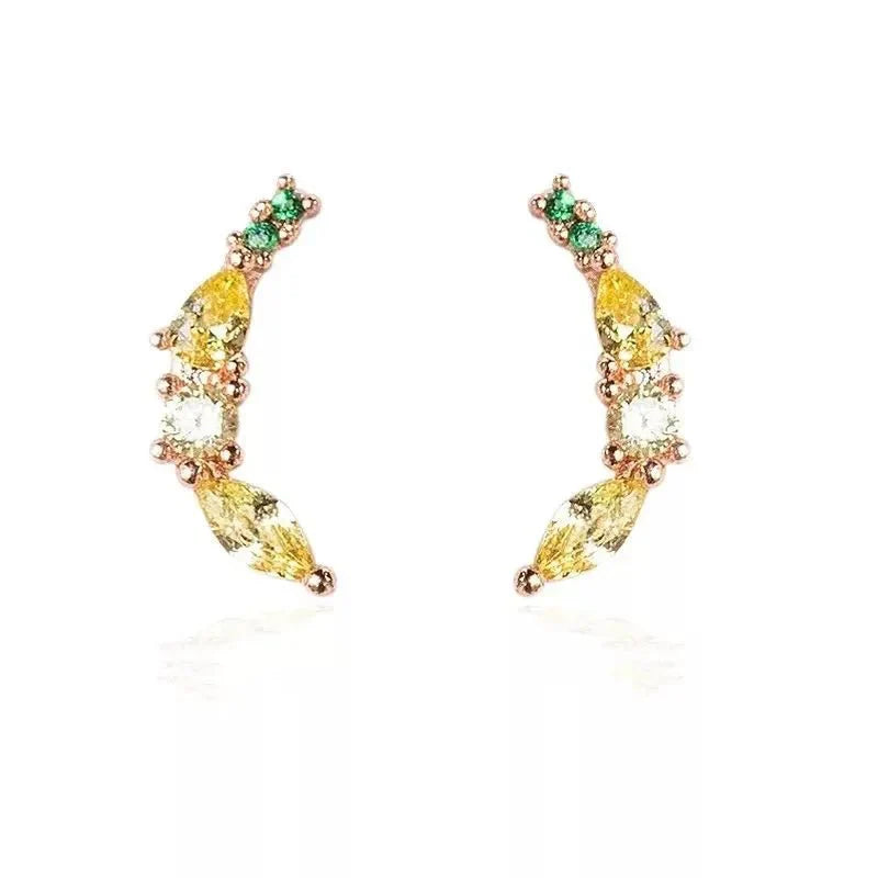 Skanto | Delikate Frukt Hoop & Stift Øreringe