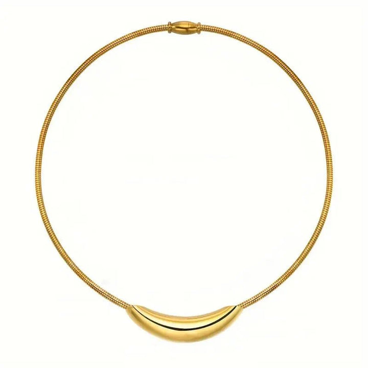Skanto | Delikat Moderne Curve Choker Halskjede