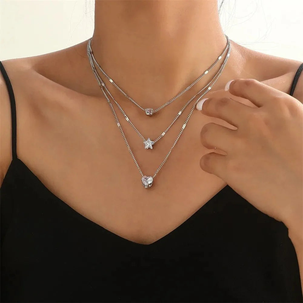 Skanto | Delikate Formede Diamanter Smykke Stabel