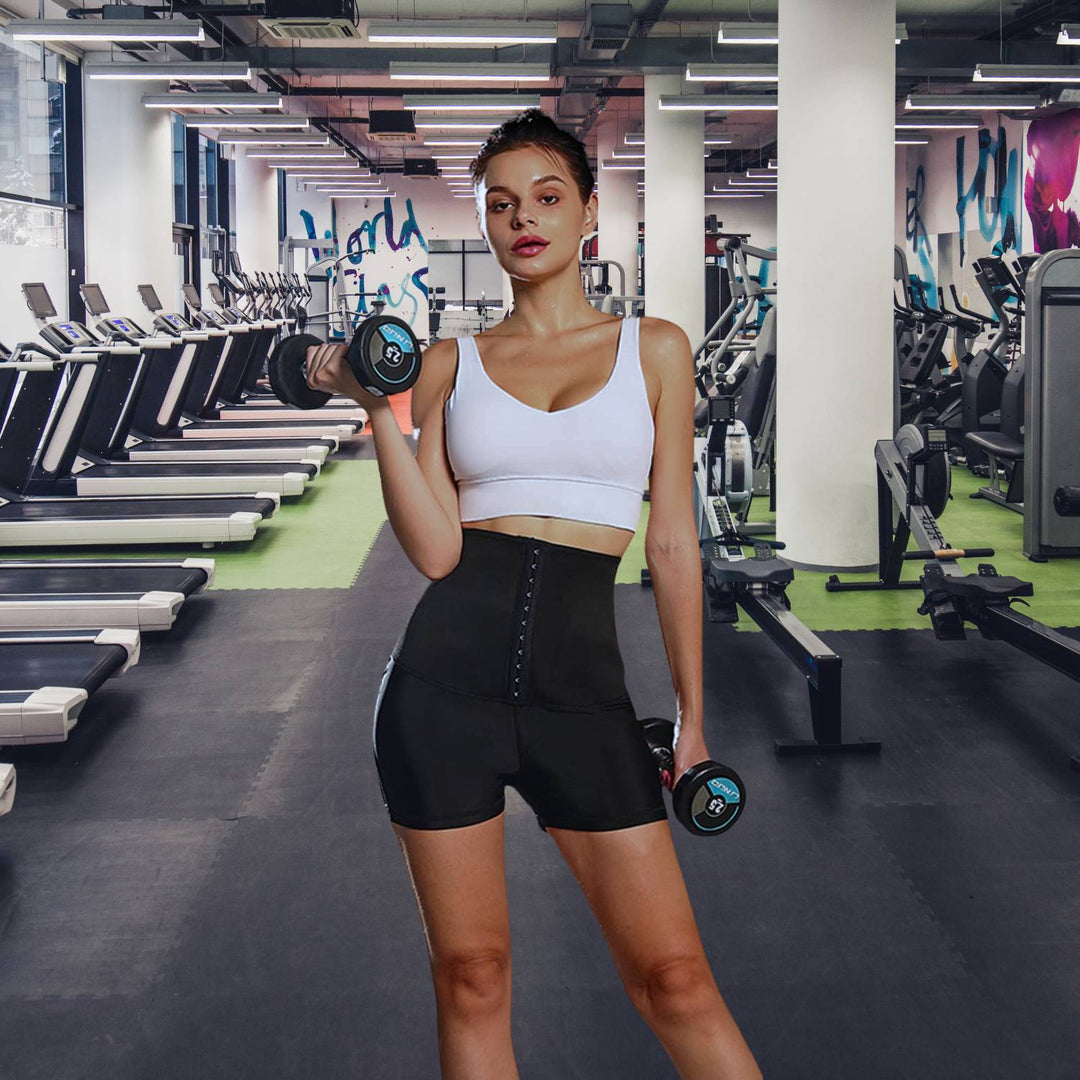 Skanto | SweatFit Midjeformende – Høyt liv Sauna Legging med Midje Trener for Kvinner