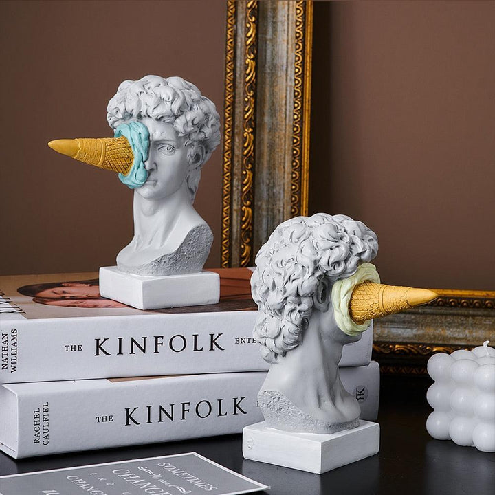 Skanto | Frendorf Figur Ansikt Iskrem Kunst Skulptur