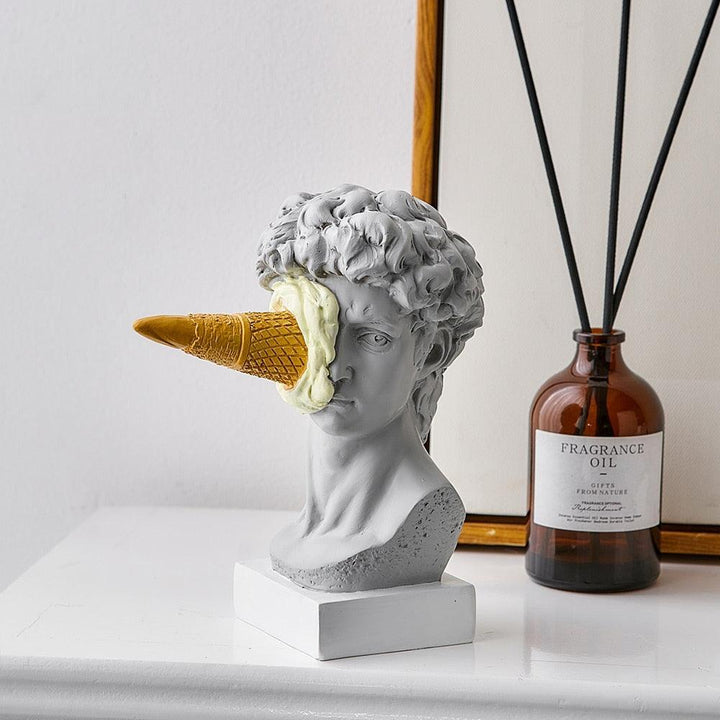 Skanto | Frendorf Figur Ansikt Iskrem Kunst Skulptur