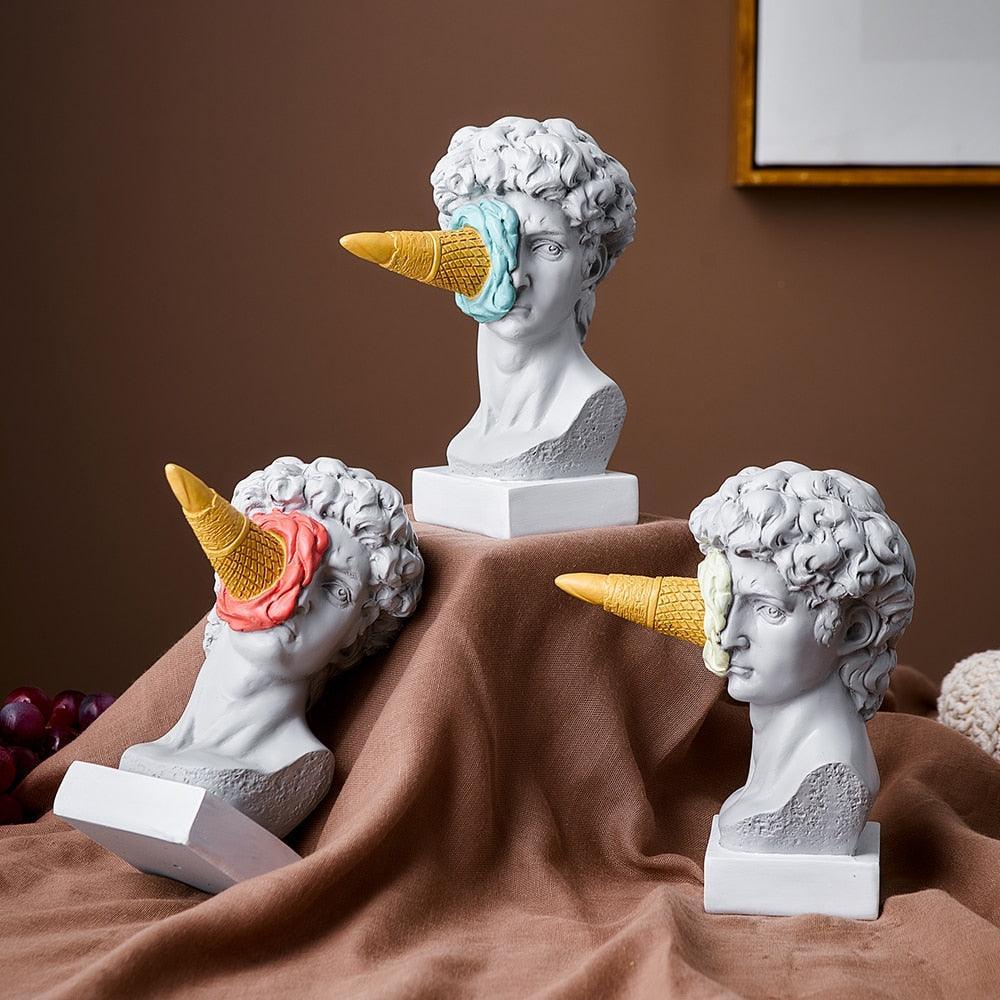 Skanto | Frendorf Figur Ansikt Iskrem Kunst Skulptur