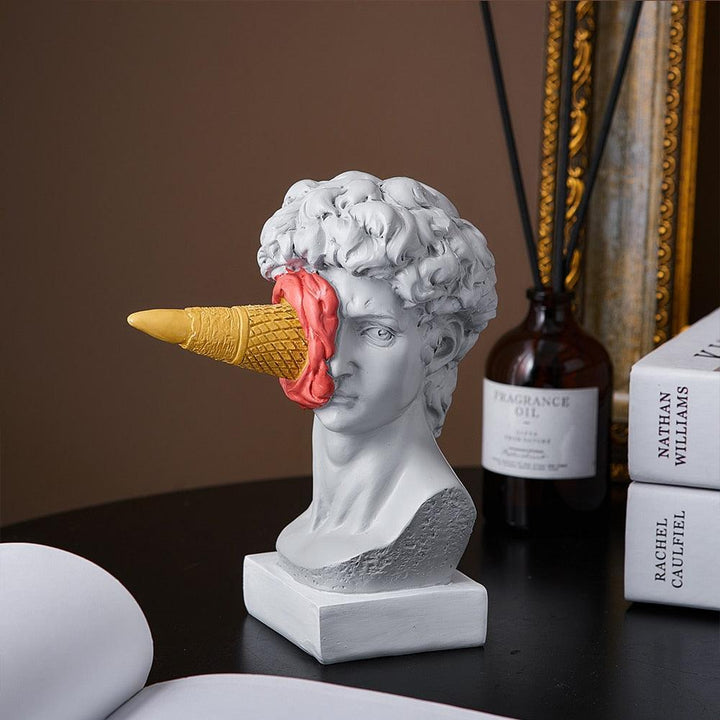 Skanto | Frendorf Figur Ansikt Iskrem Kunst Skulptur