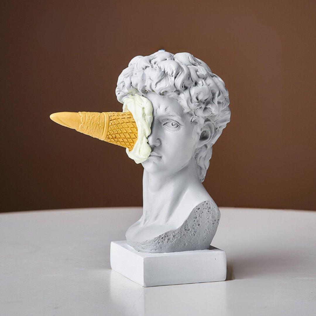 Skanto | Frendorf Figur Ansikt Iskrem Kunst Skulptur