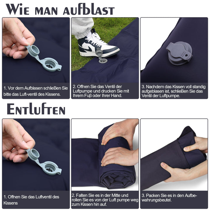 Sovematte camping matte fotpumpe | Skanto