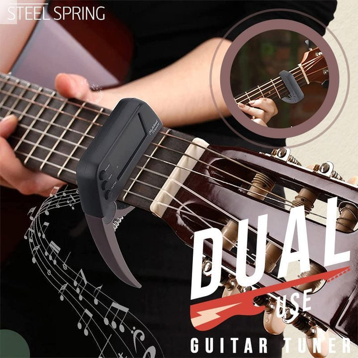 Skanto | DUAL-BRUK GITAR CAPO TUNER MED LCD-SKJERM