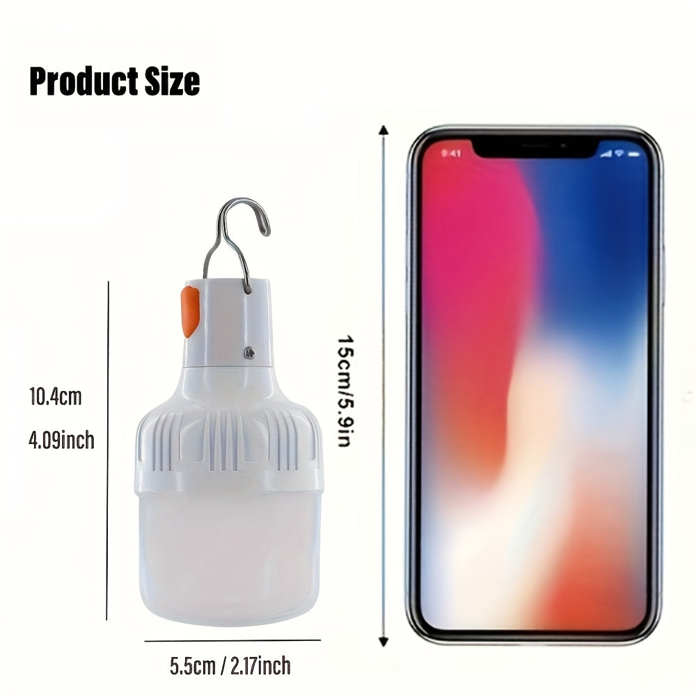 PowerGlow LED Lampe - Oppladbar USB Lampe med Litiumbatteri og ABS-hus | Skanto