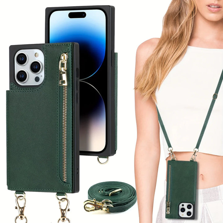 Skanto | 3i1 Telefonveske med kort- og myntlomme crossbody veske
