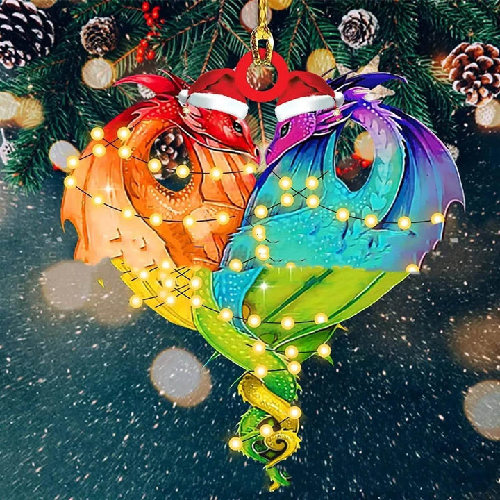 Skanto | Dinosaur Drageegg Juledekorasjoner Pendant Akryl