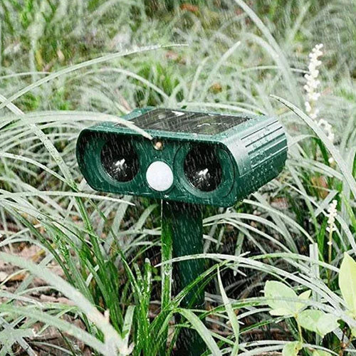 Skanto | Solar Power Ultrasonic Skadedyr Repeller Infrarød Sensor Vanntett Dyreavskrekker