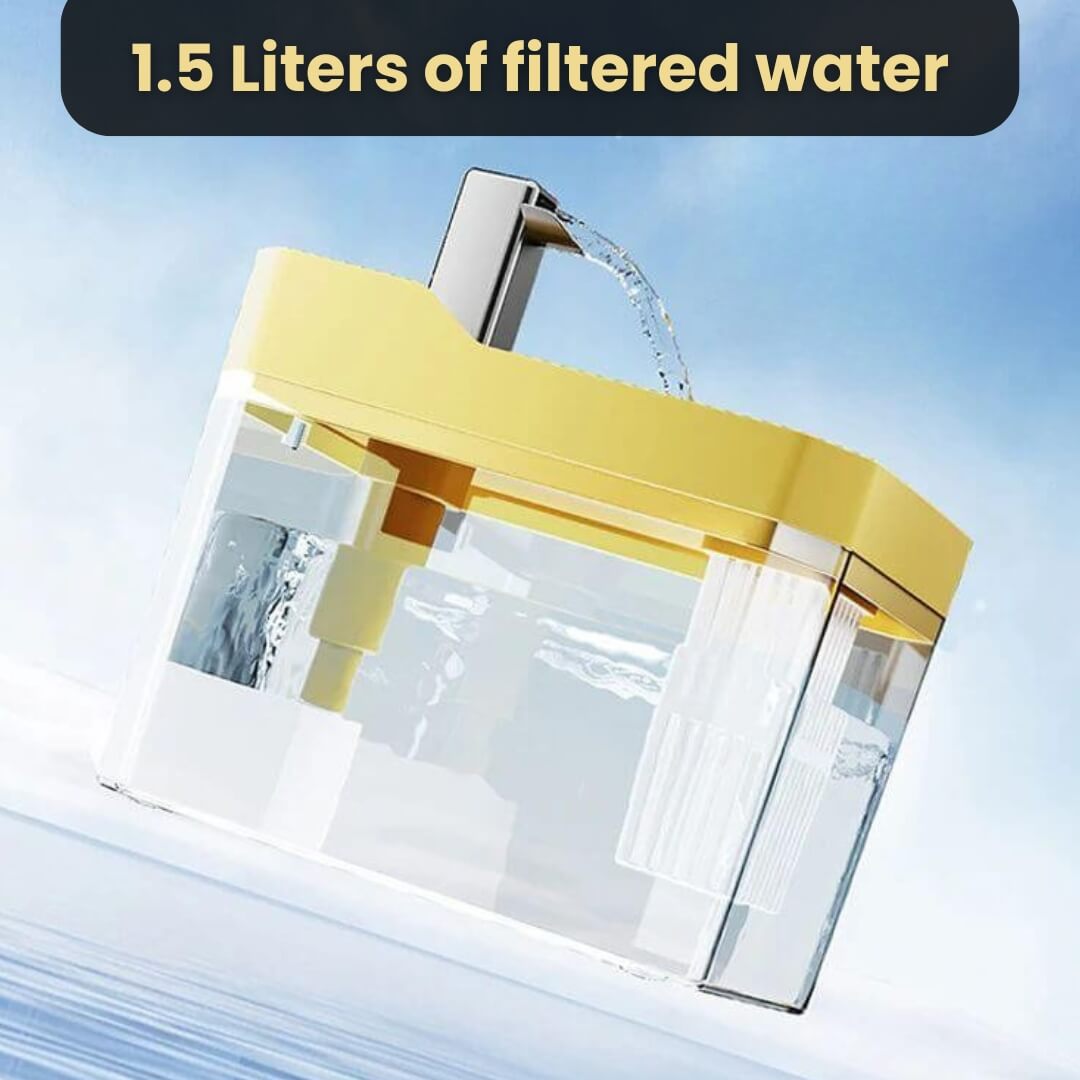 Katt Drikkefontene 360° Sensor 1,5 L Stille | Skanto