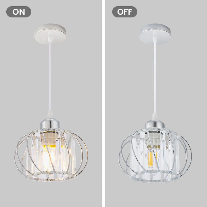 Skanto | Pendellampe svart glass kule taklampe