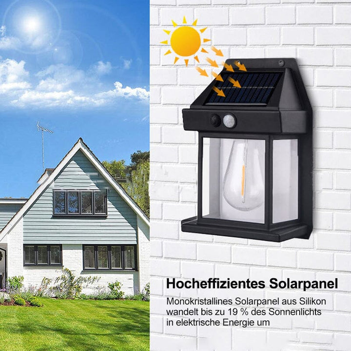 Skanto | Solar Wolfram Veggelys for Utendørs Bruk
