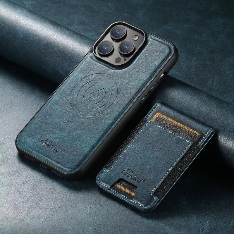 Skanto |  Telefonveske med Kortholder: Magnetisk Stativ, Trådløs Lading (Magsafe-Kompatibel)