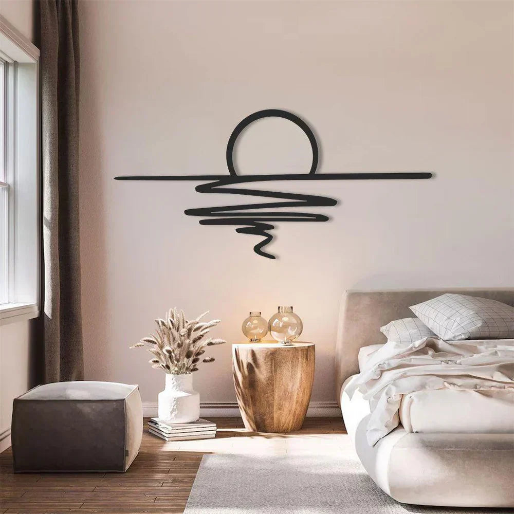 CurlMist - Moderne Minimalistisk Veggkunst Skanto