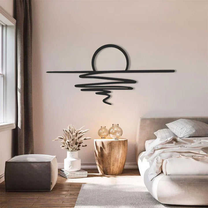 CurlMist - Moderne Minimalistisk Veggkunst Skanto