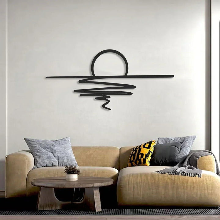 CurlMist - Moderne Minimalistisk Veggkunst Skanto