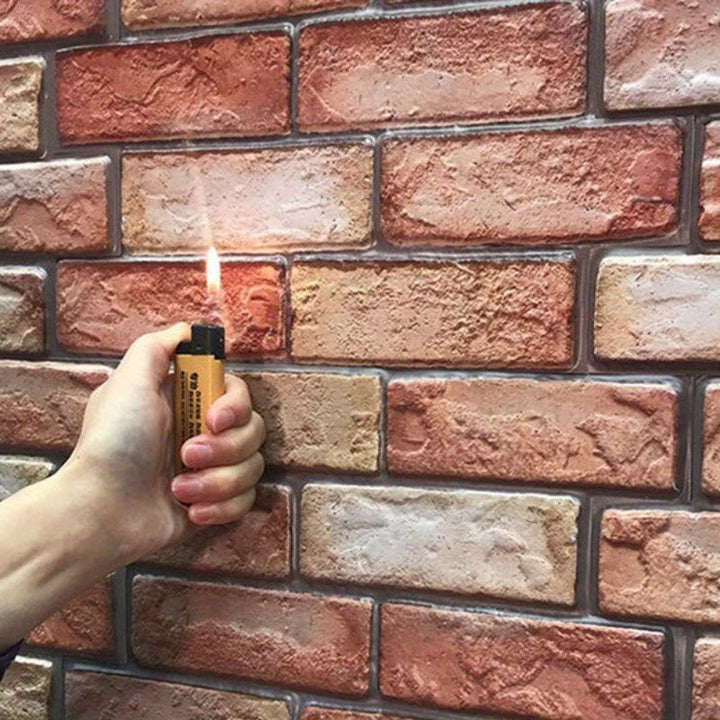 Selvheftende 3D veggpaneler med murstein- og tretekstur | Skanto