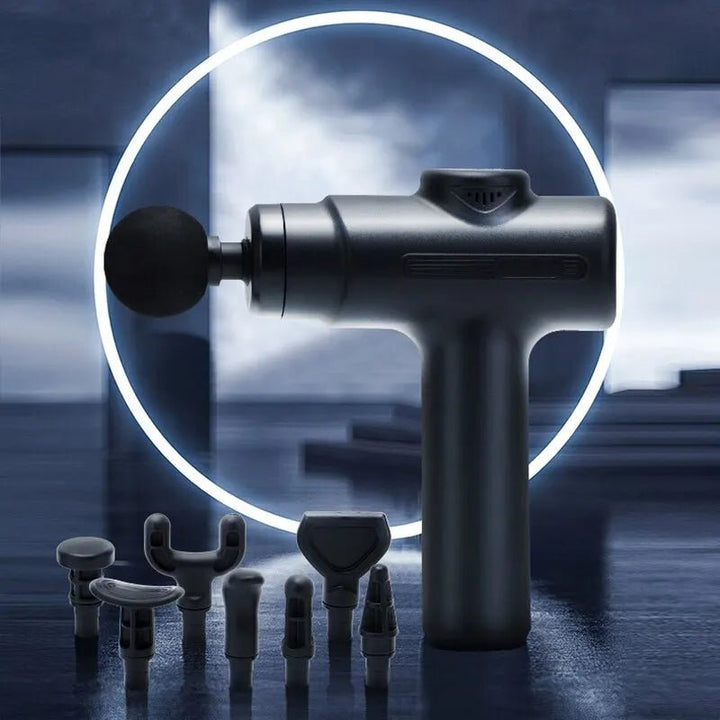 Skanto | DeepFlex 8 – Elektrisk massasjepistol med 8 vedlegg for dypvevbruk