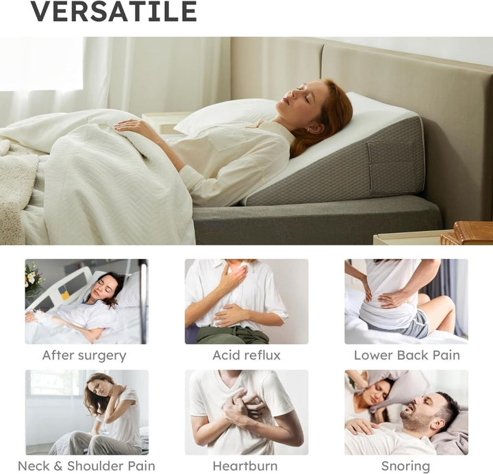 Skanto | ELEVANA – Ergonomisk Minneskum Wedge Puter for Komfortabel Støtte