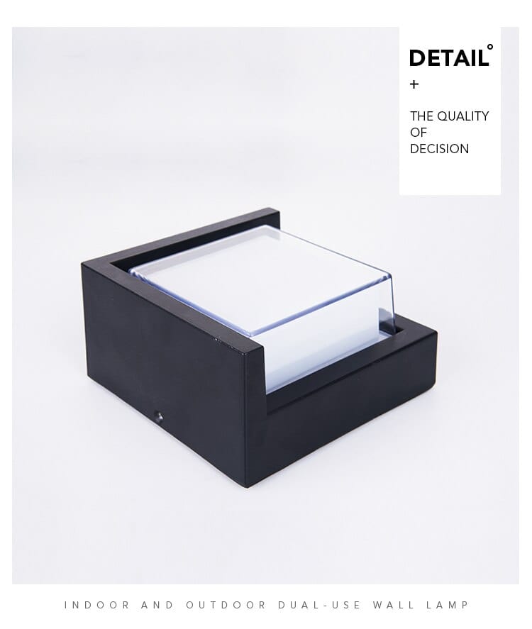 Bevegelsessensor utendørs vegglampe – Moderne aluminiumdesign | Skanto