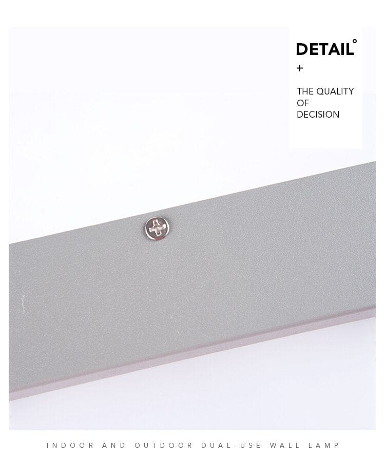 Bevegelsessensor utendørs vegglampe – Moderne aluminiumdesign | Skanto