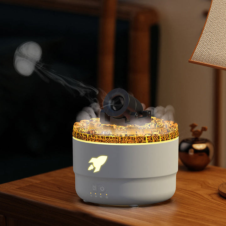 Skanto | Cannon Luftfukter Aroma Diffuser Vannmist Nattlys Lava Perfekt Gave