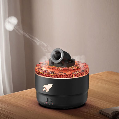 Skanto | Lava Cannon Humidifier Aroma Diffuser med Mist Nattlys