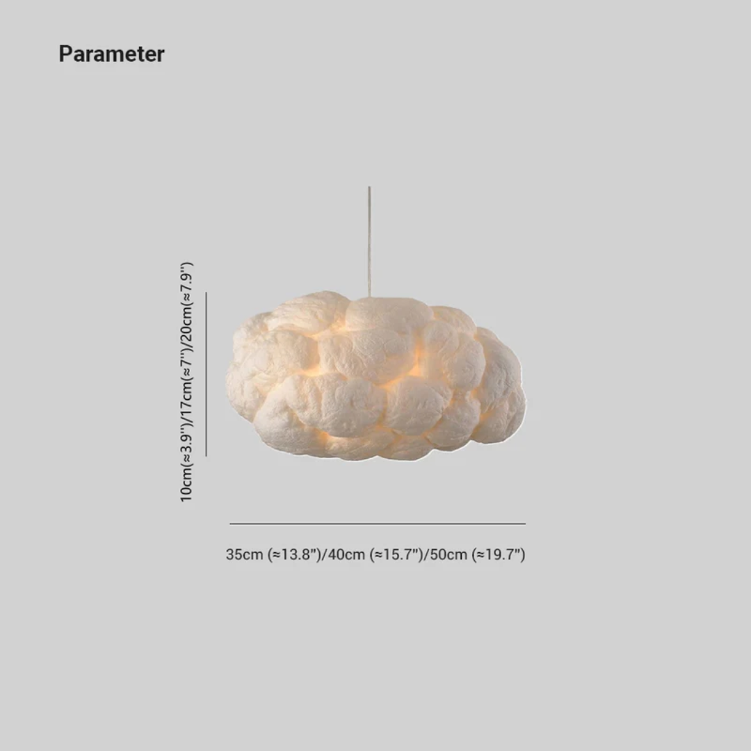 Skanto | Design Cloud LED Pendel Lys Hvit PVC/Bomull - Nimbus